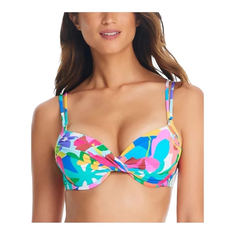 Bleu by Rod Beattie Away We Go Bikini Top NWT
